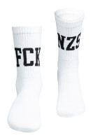 True Rebel Socks FCK NZS White EU39-42