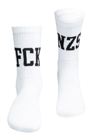 True Rebel Socks FCK NZS White EU43-46