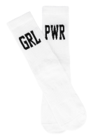 Sixblox. Socks GRL PWR White Black