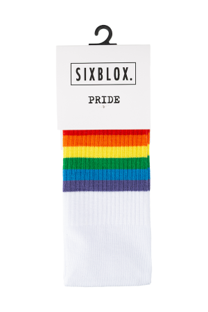 Sixblox. Socks Pride White