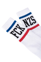 True Rebel Socks FCK NZS Stripes White