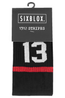 Sixblox. Socks 1312 Stripes Black Red