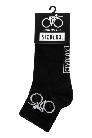 Sixblox. x Suicycle Quarter Socks Black