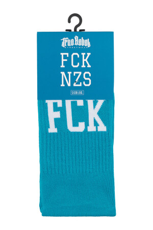 True Rebel Socks FCK NZS Ocean Blue