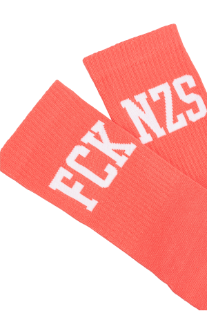 True Rebel Socks FCK NZS Neon Lachs